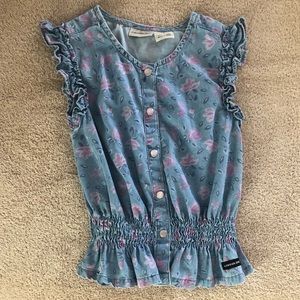 Girls Calvin Klein Denim Top